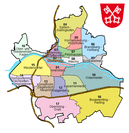 Stadtbezirke Regensburg